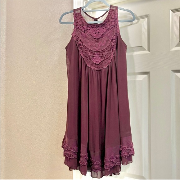 ALTAR’D STATE Charlotte Dress in Wine - Picture 6 of 8